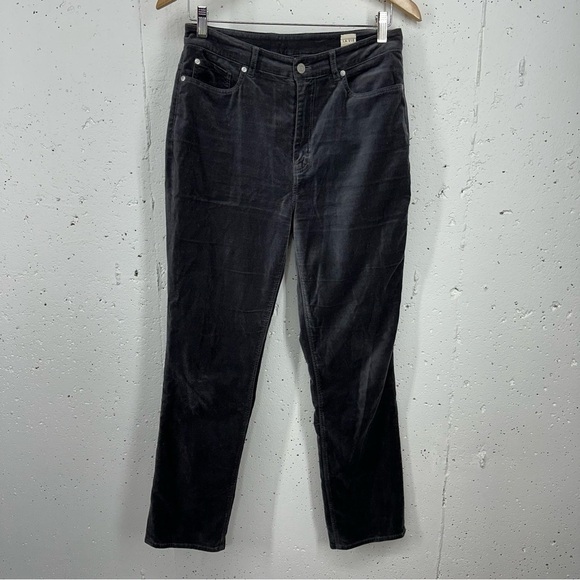 La Vie Women’s size 29 Clemence Gray Velvet High Rise Skinny Straight Leg Pants - Picture 16 of 16